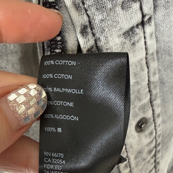 Free People Black and Gray Jean Jacket - Picture 5 of 5